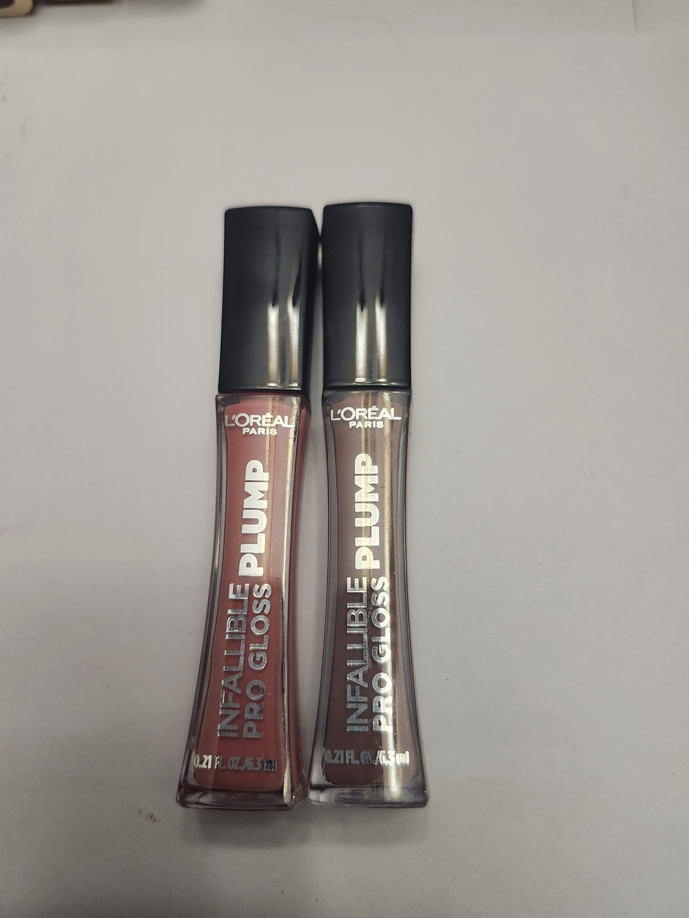 Infallible Plump Pro Gloss — 602 Sheer Blossom 604 Radiant Mauve New